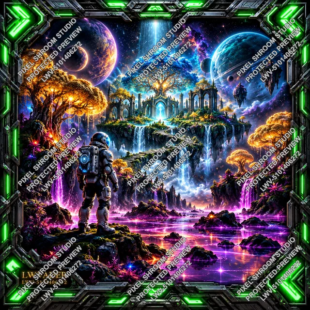Cosmic Pilgrimage LWV-5101406272, protected sci-fi AI artwork preview by LWVader