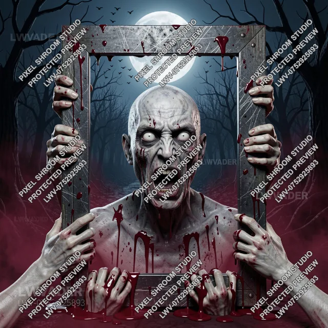 Pale Agony LWV-0752925893, protected horror AI artwork preview by LWVader