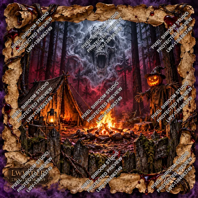 Spirit of the Pine Woods LWV-1384563749, protected horror AI artwork preview by LWVader