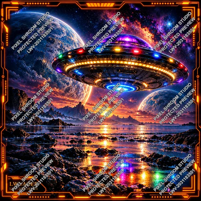 Gleaming Horizons LWV-2031183501, protected sci-fi AI artwork preview by LWVader