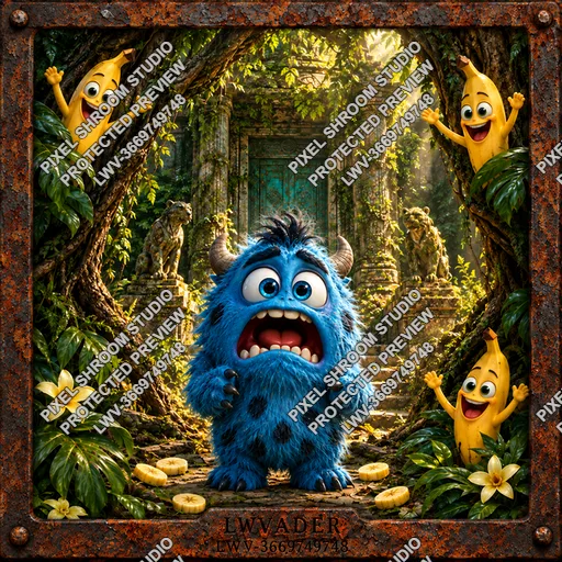 Temple Trouble LWV-3669749748, protected fantasy AI artwork preview by LWVader